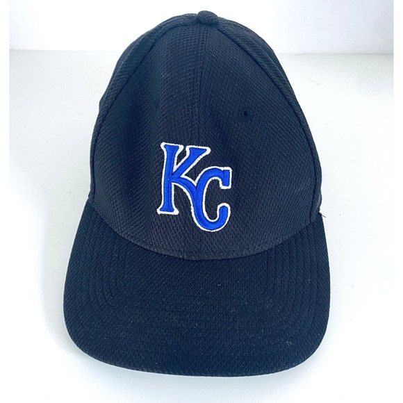 Kansas City Royals Hat Cap Adult Medium Large Black Fitted New Era Baseball - Picture 1 of 7